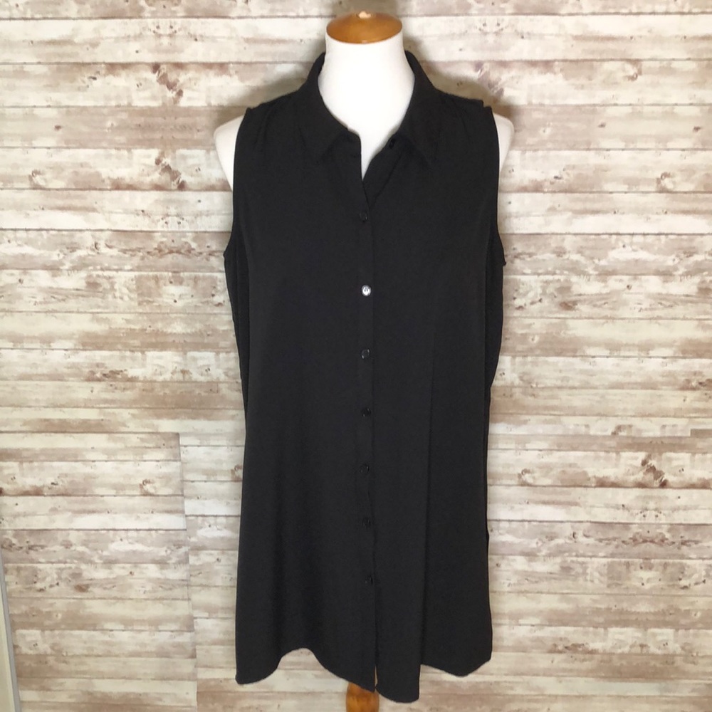 Cupio Button down Tunic Top